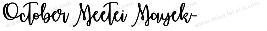 October Meetei Mayek字体转换